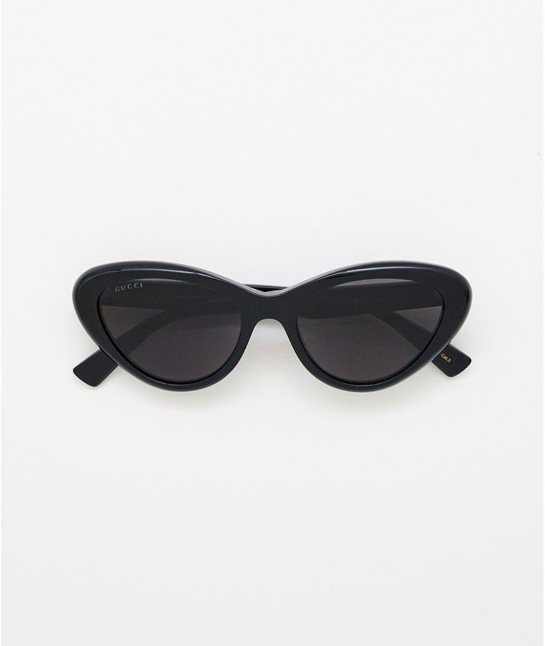 GUCCI Черные пластиковые солнцезащитные очки, фото 4