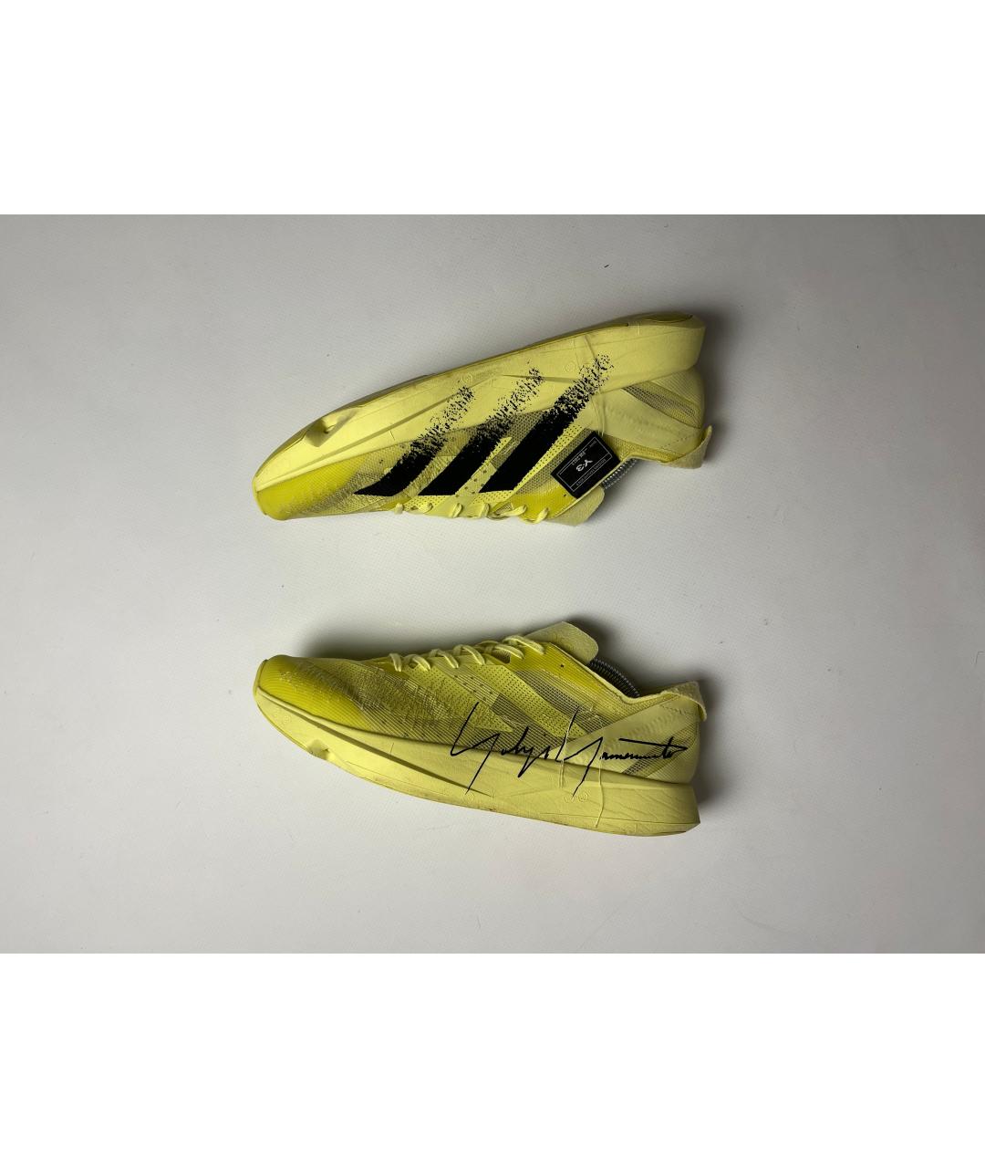 Y-3 Желтые синтетические низкие кроссовки / кеды, фото 10