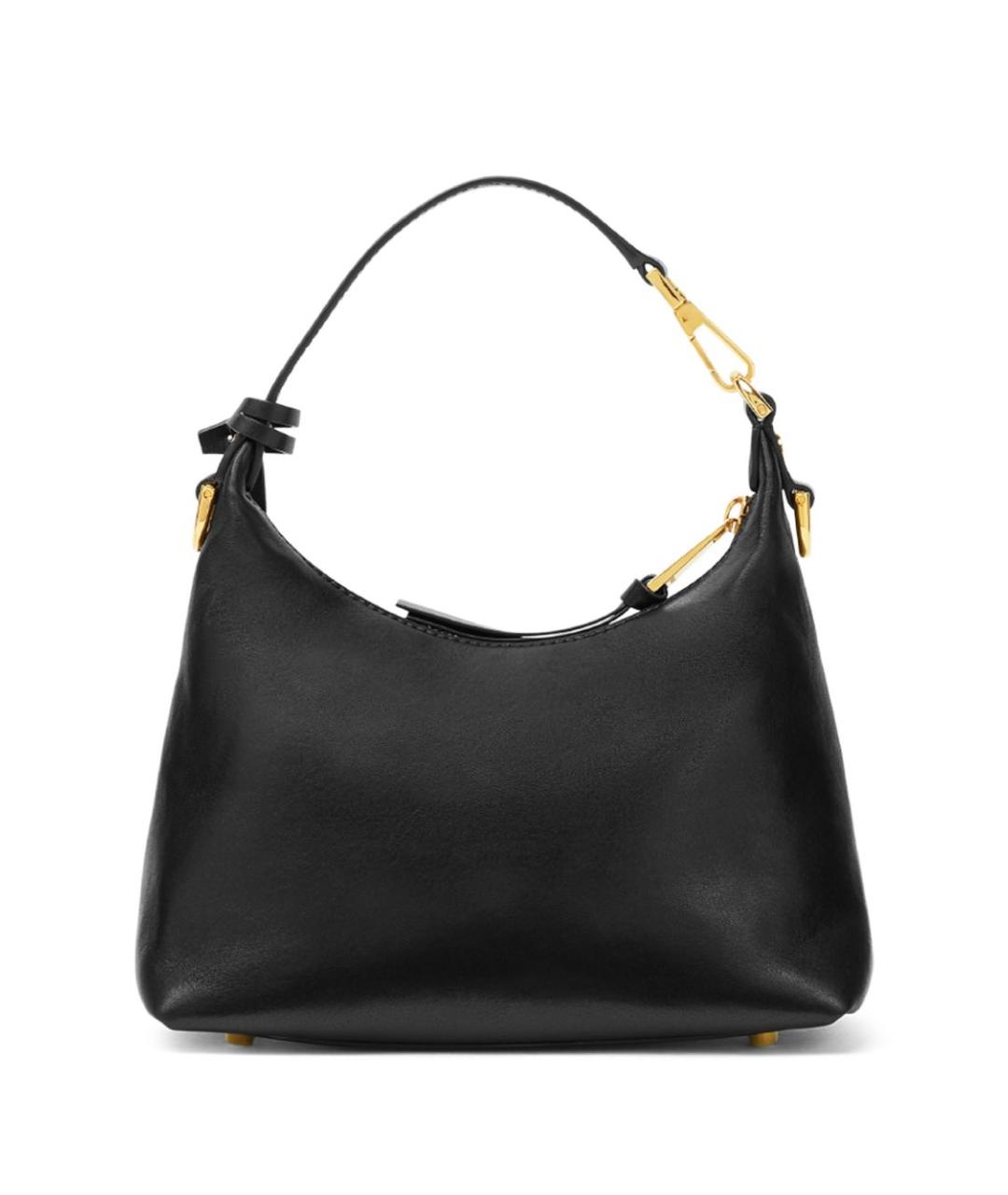 VERSACE Черная кожаная сумка через плечо, фото 4