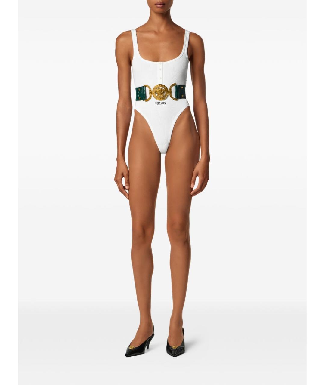 VERSACE Белая хлопковая майка, фото 4