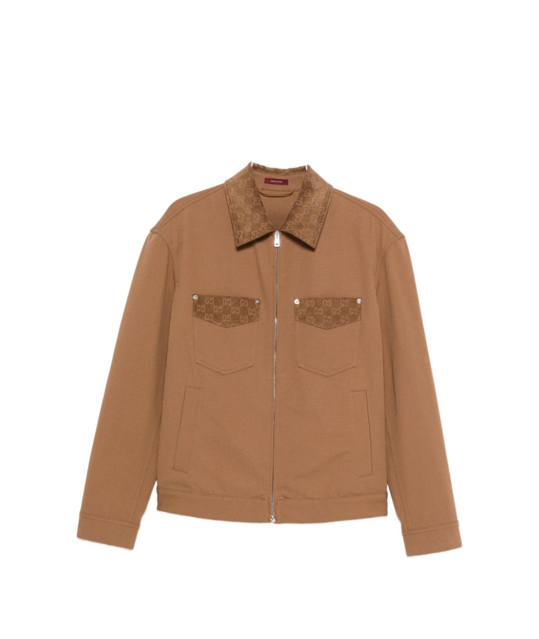 GUCCI Бежевая хлопковая куртка, фото 1