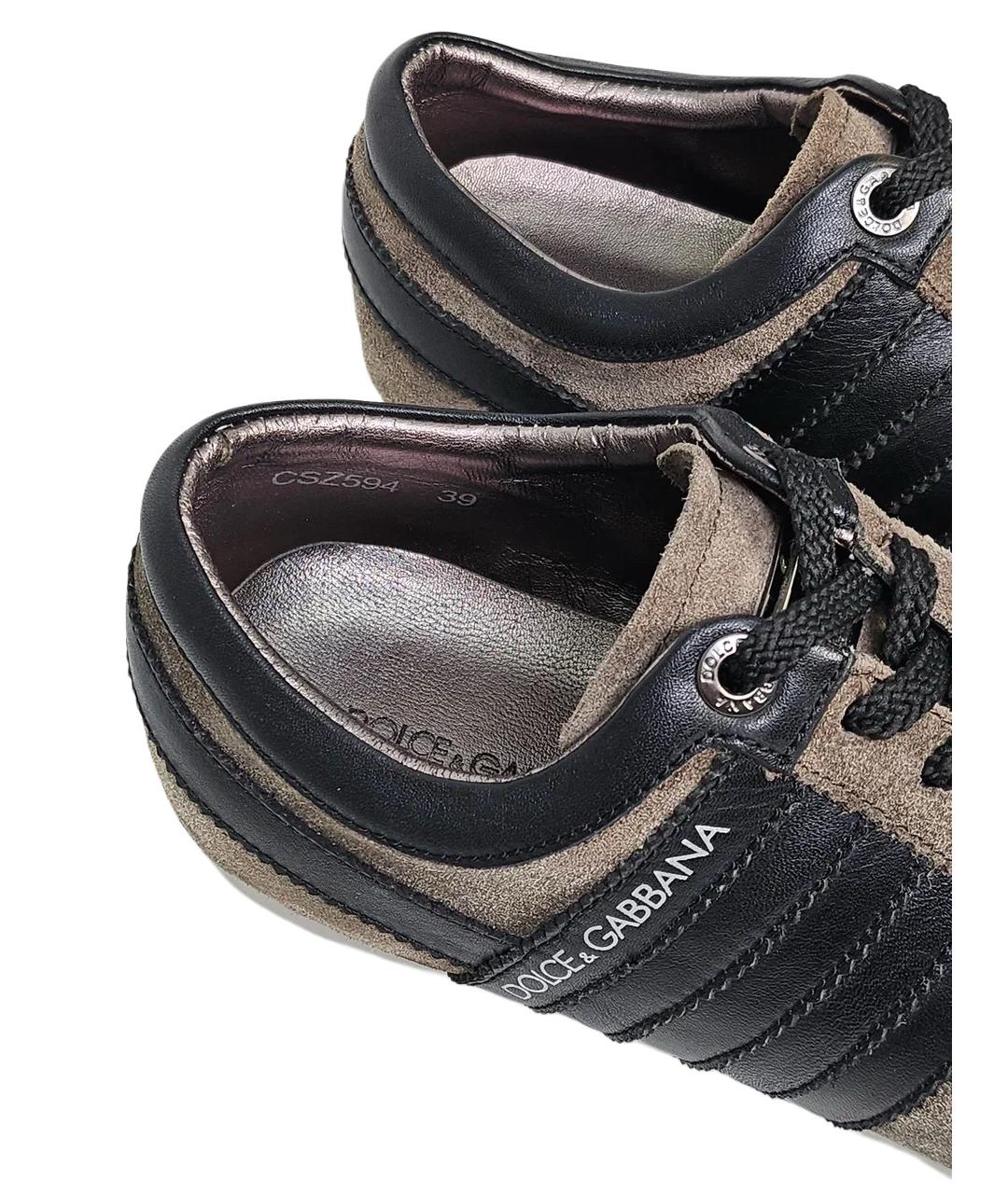 DOLCE&GABBANA Мульти кожаные кроссовки, фото 7