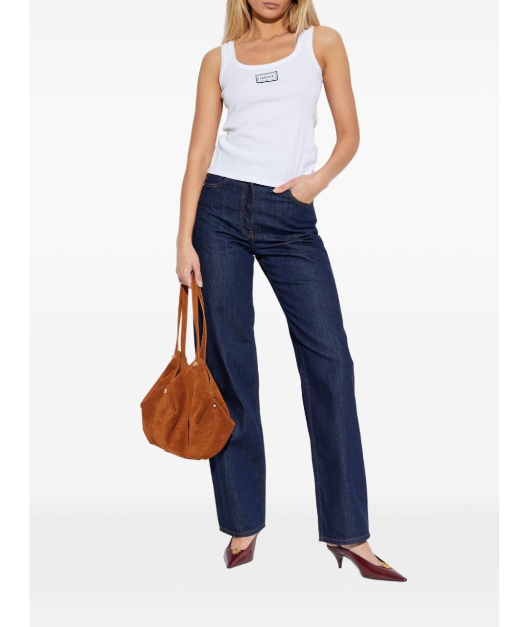 VERSACE Белая хлопковая майка, фото 5