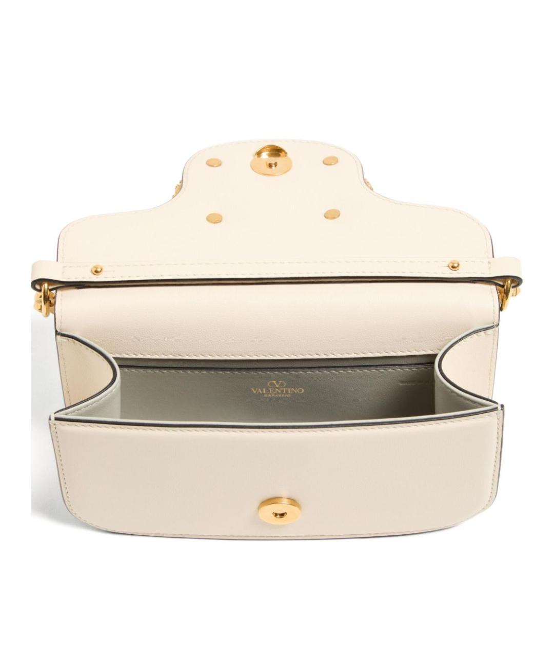 VALENTINO Бежевая кожаная сумка через плечо, фото 2