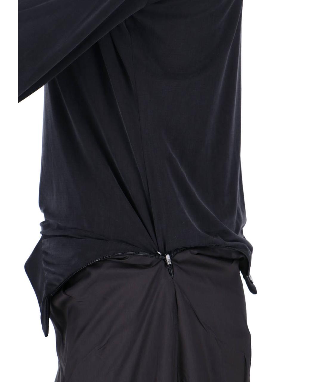 MAISON MARGIELA Черное вискозное платье, фото 4