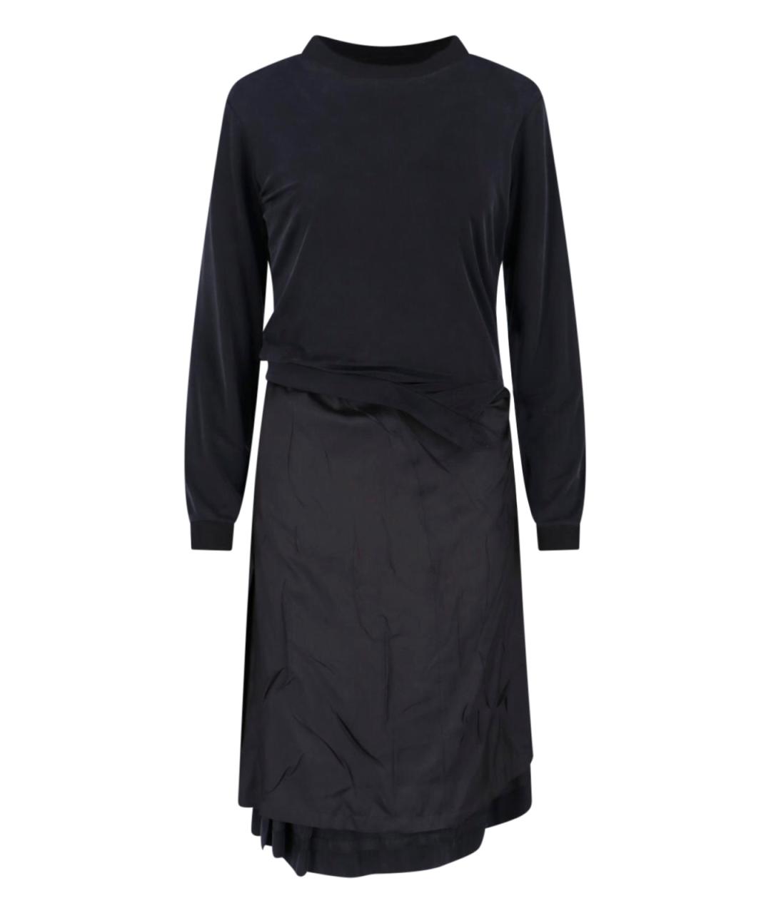 MAISON MARGIELA Черное вискозное платье, фото 1