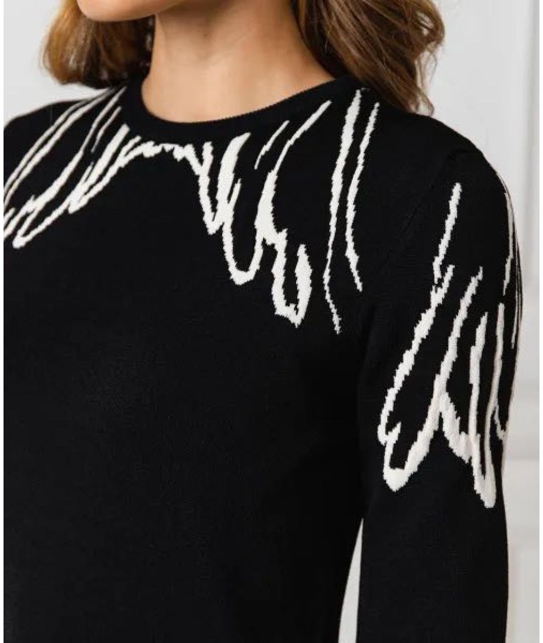 RED VALENTINO Черное вискозное коктейльное платье, фото 5