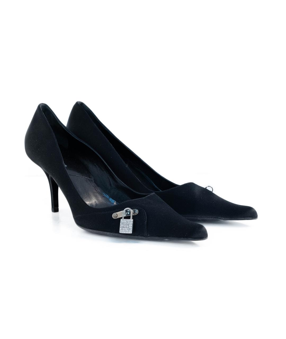 CHRISTIAN DIOR Черные кожаные туфли, фото 2