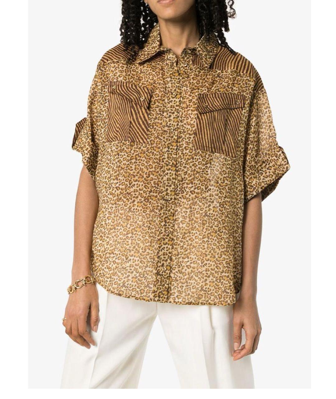 ZIMMERMANN Горчичная льняная рубашка, фото 7