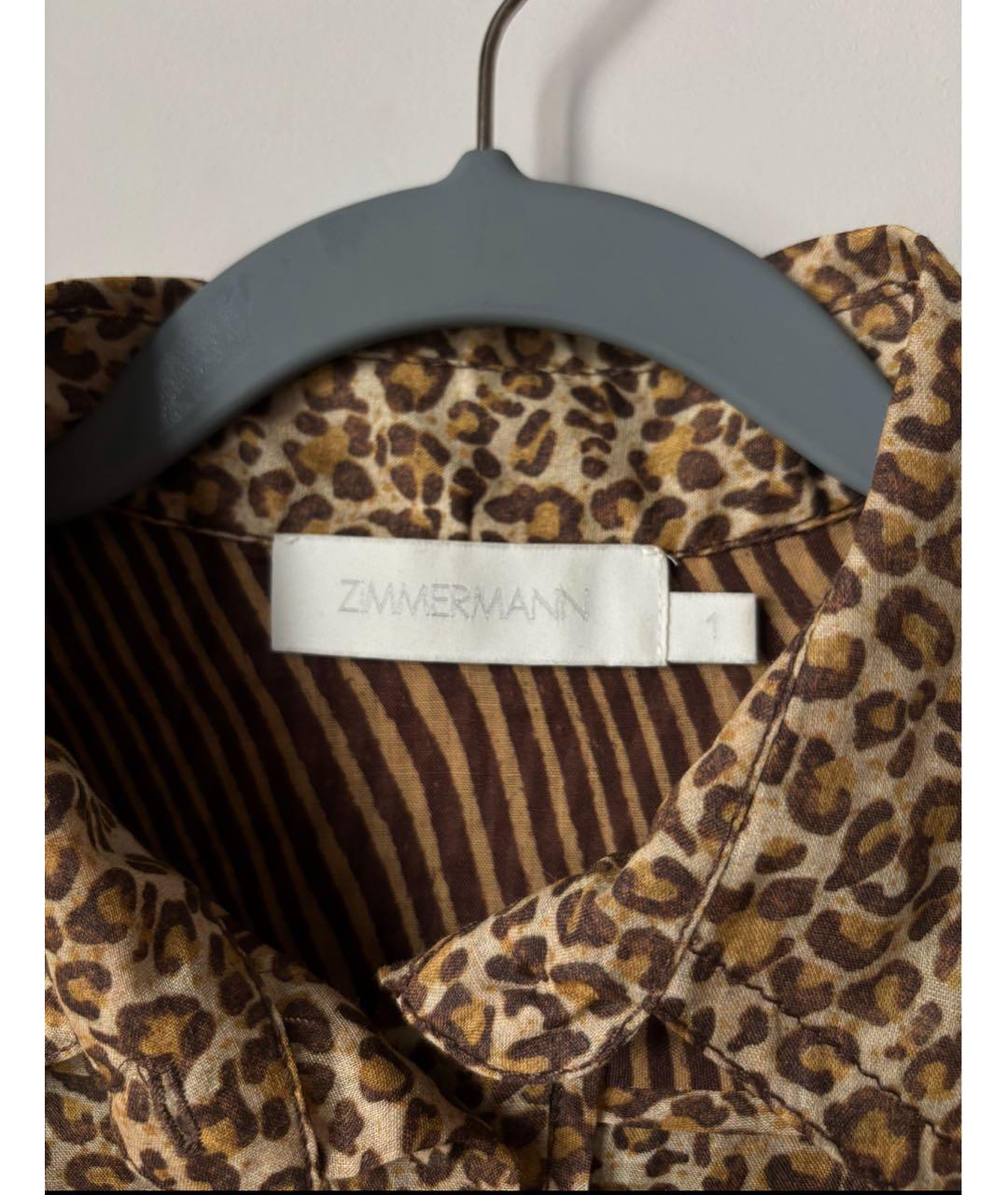 ZIMMERMANN Горчичная льняная рубашка, фото 3