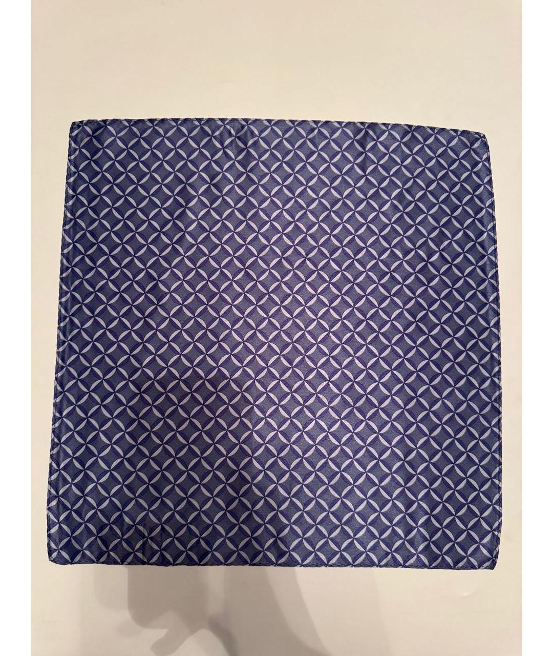 BRIONI Синий шелковый платок, фото 7