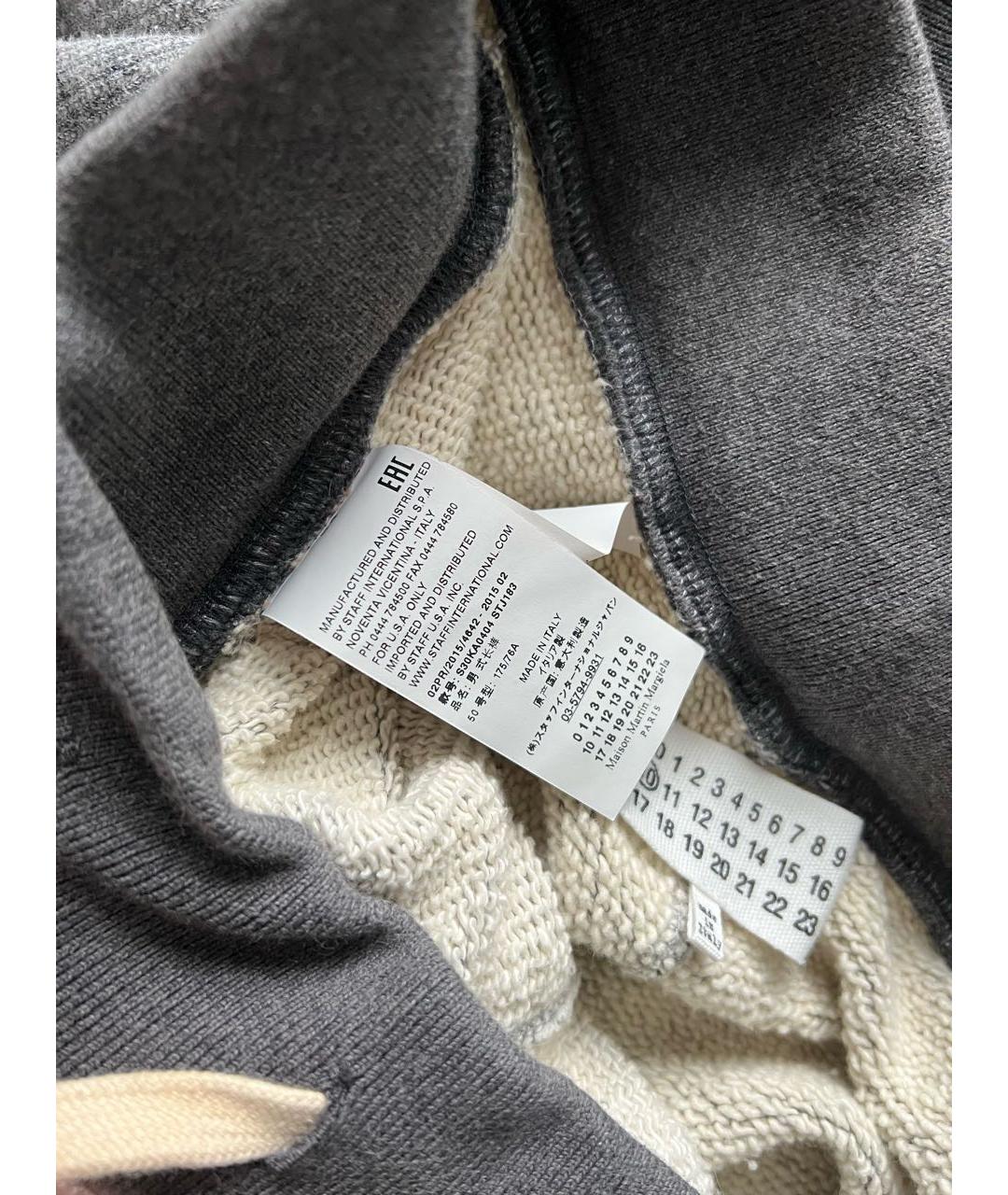 MAISON MARGIELA Серый хлопковый спортивный костюм, фото 7