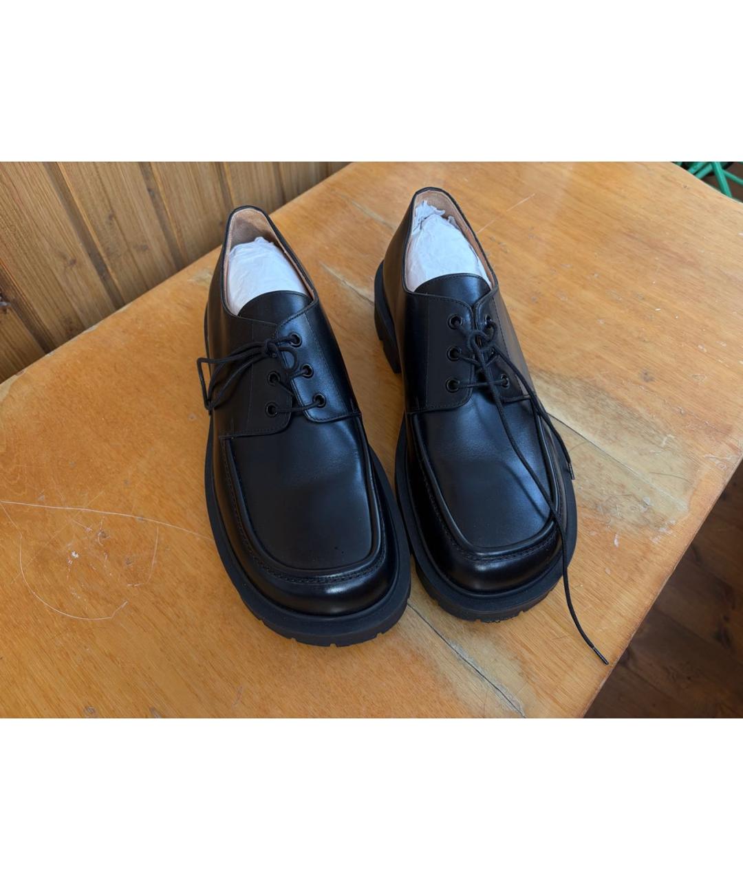 MAISON MARGIELA Черные кожаные лоферы, фото 2