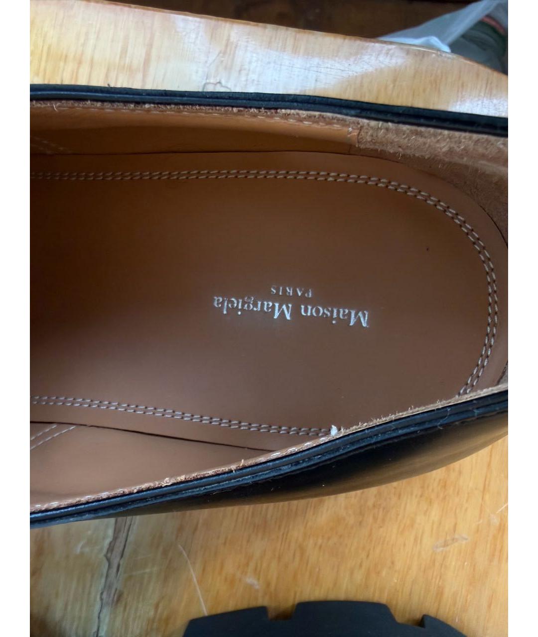 MAISON MARGIELA Черные кожаные лоферы, фото 4