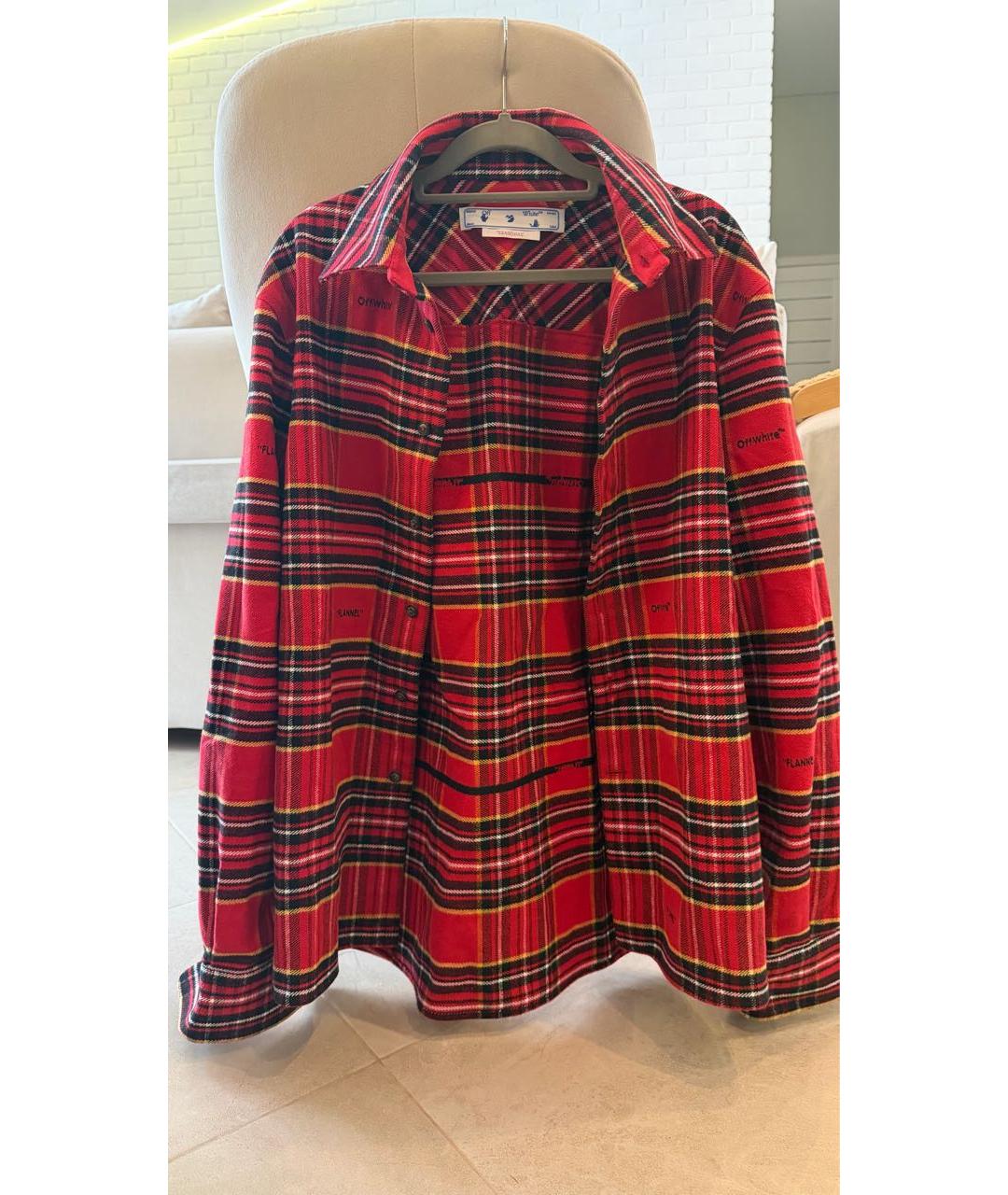 OFF-WHITE Красная рубашка, фото 7