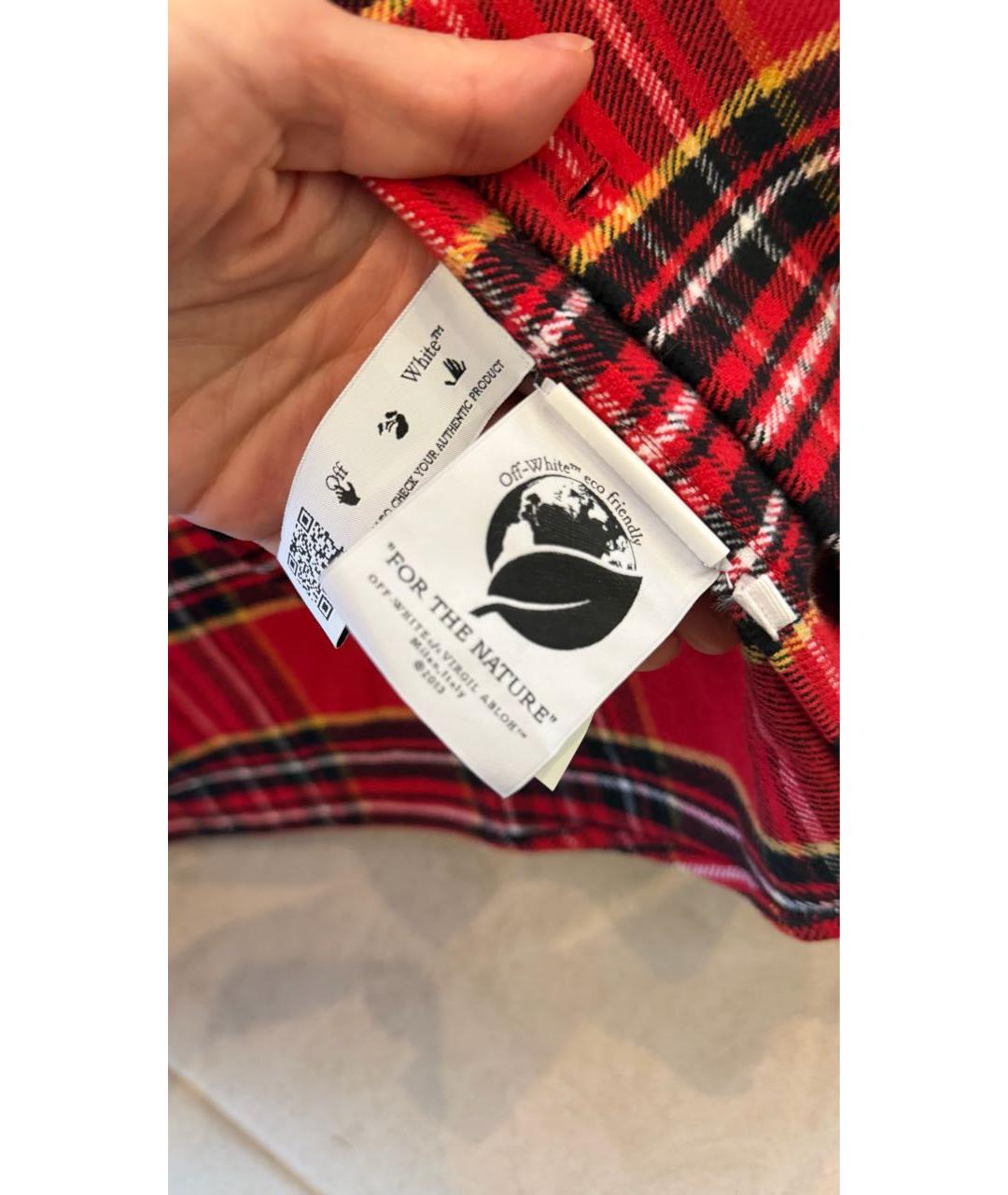 OFF-WHITE Красная рубашка, фото 5