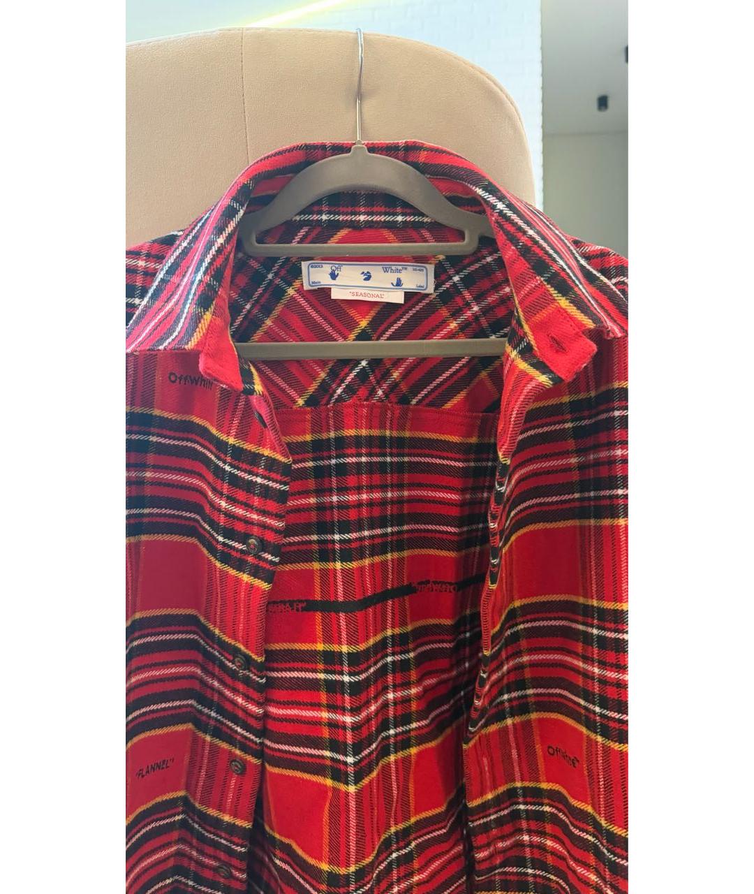OFF-WHITE Красная рубашка, фото 3