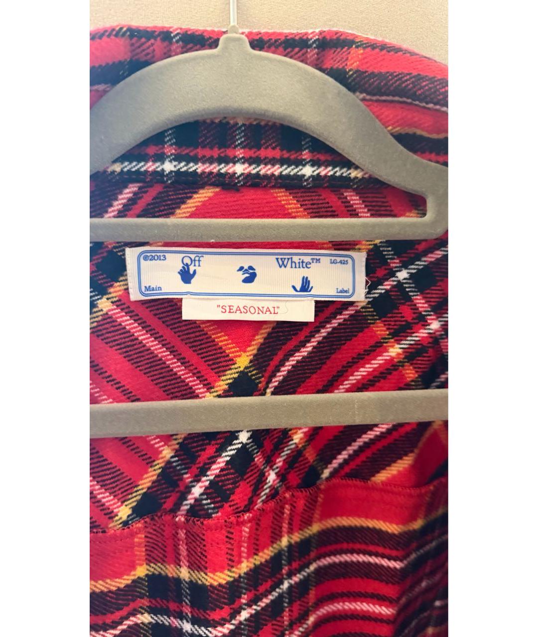 OFF-WHITE Красная рубашка, фото 6