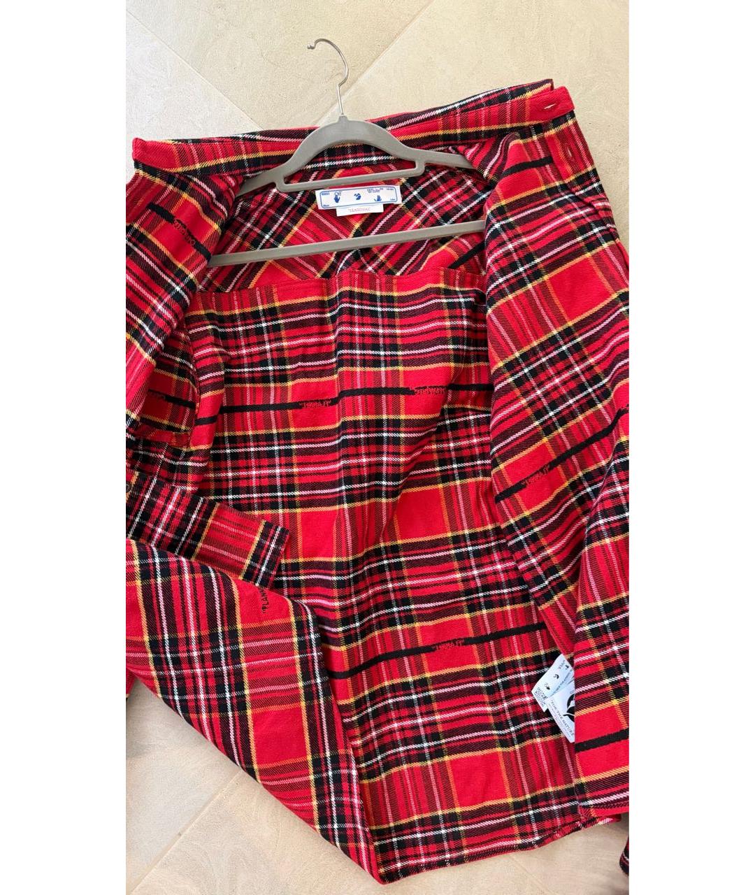 OFF-WHITE Красная рубашка, фото 4