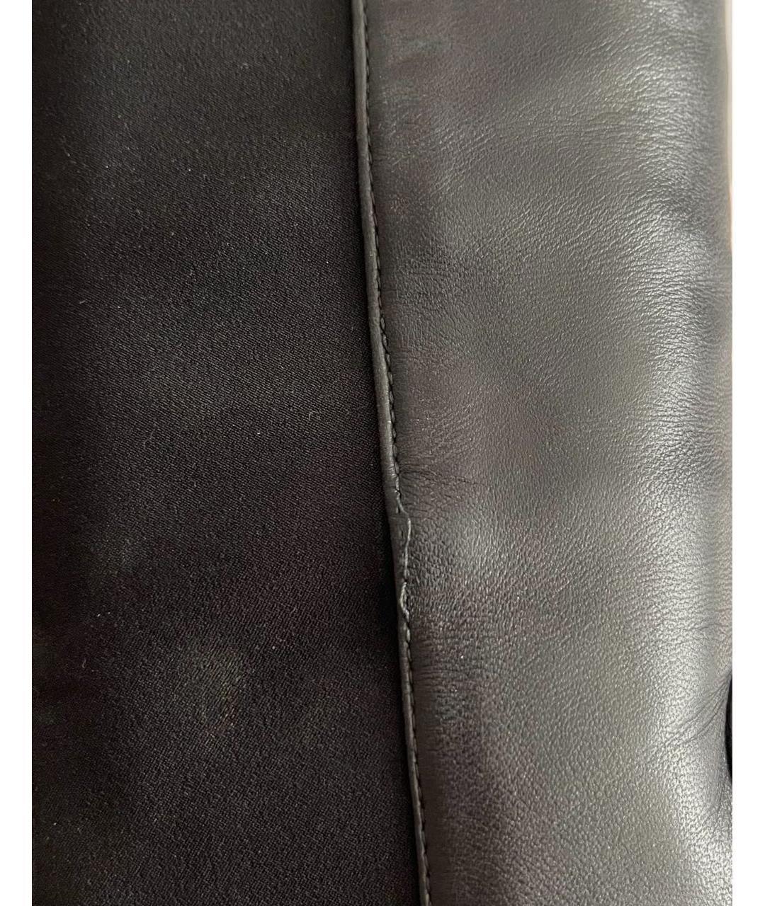 STUART WEITZMAN Черные кожаные ботфорты, фото 5