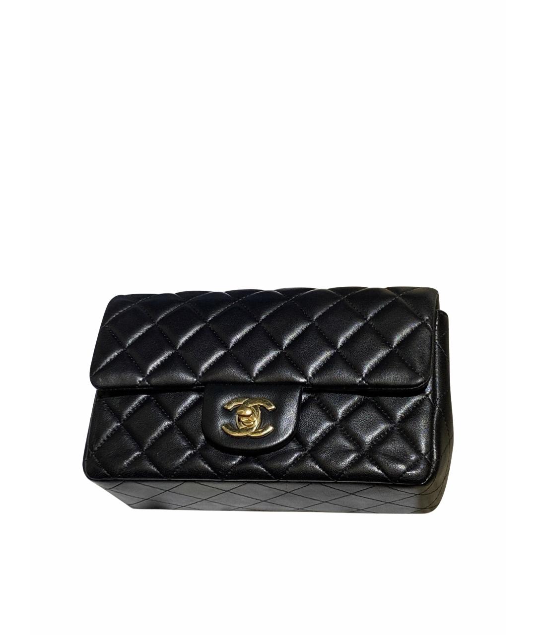 CHANEL Черная кожаная сумка через плечо, фото 1