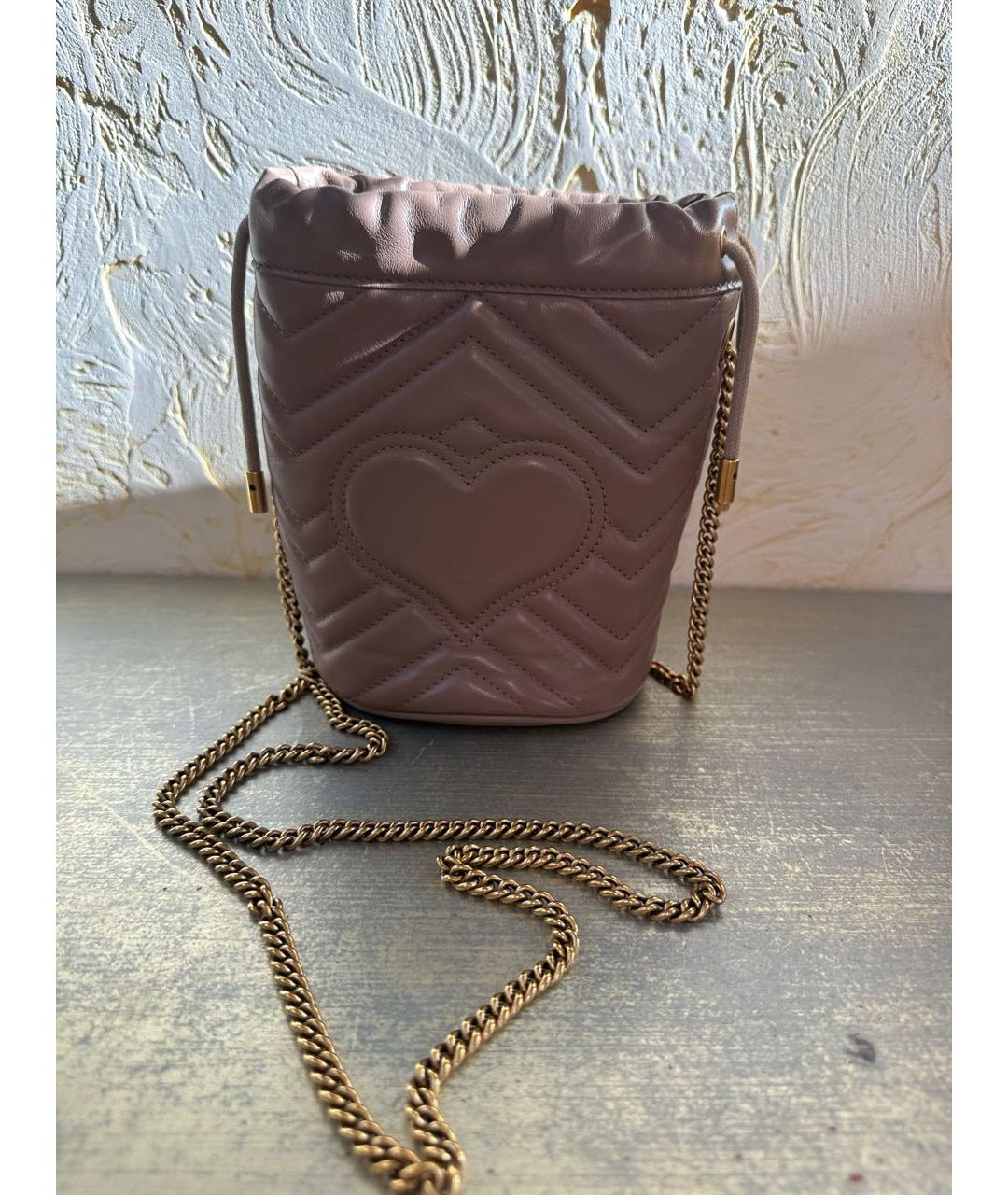 GUCCI Коричневая кожаная сумка через плечо, фото 3