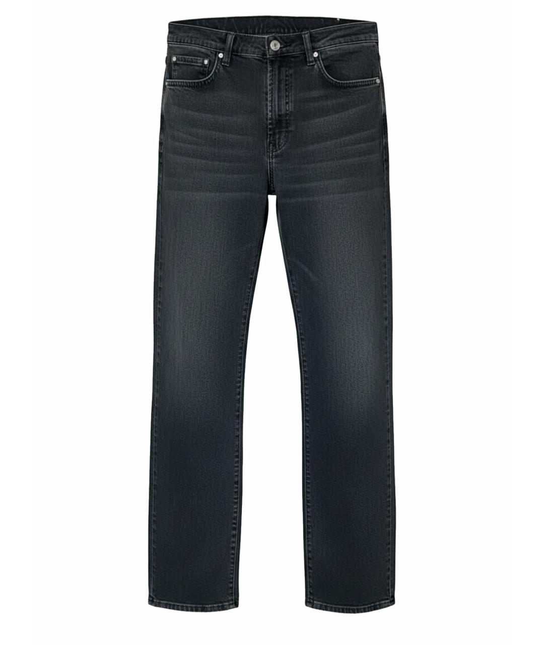 VERSACE JEANS COUTURE Серые хлопковые прямые джинсы, фото 1