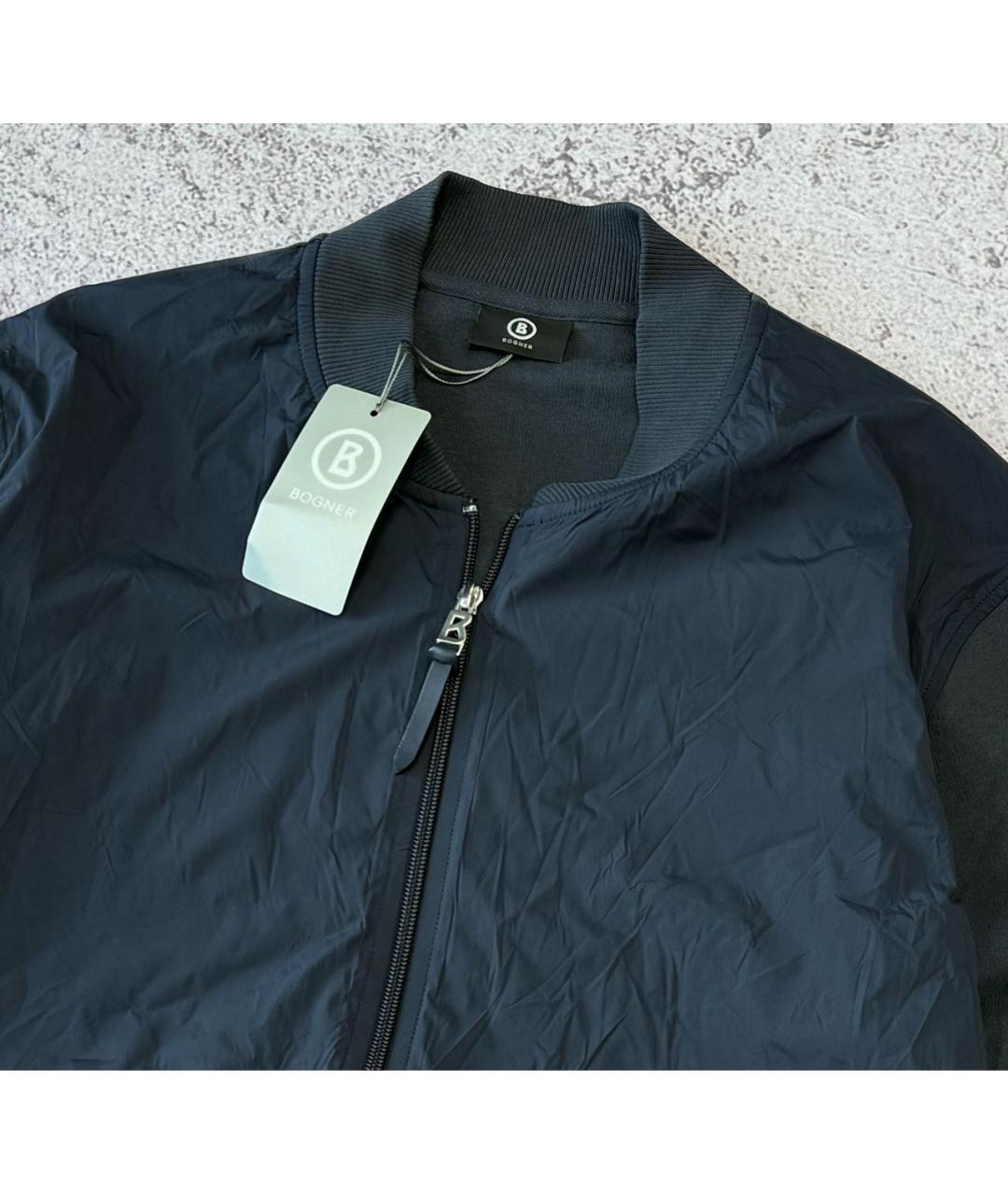 BOGNER Темно-синяя полиамидовая куртка, фото 4