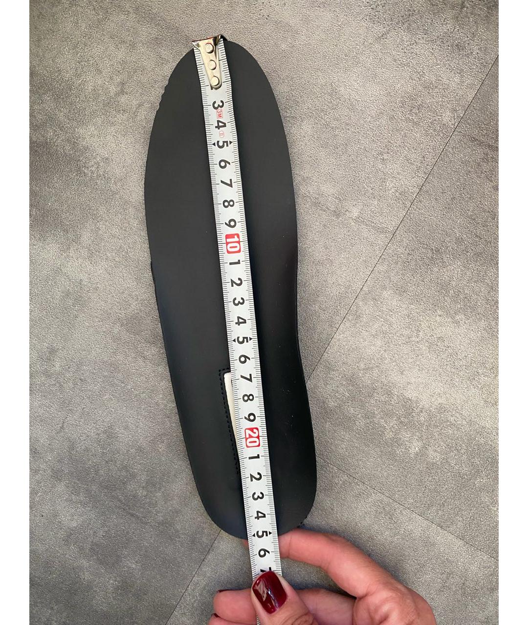 JIL SANDER Черные кожаные кеды, фото 3