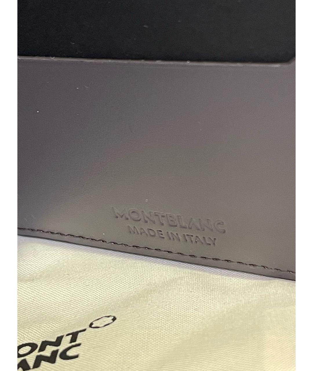 MONTBLANC Коричневый кожаный кошелек, фото 5