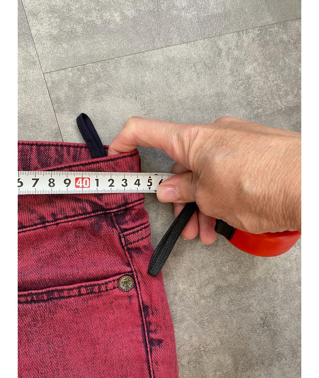 CHANEL Розовые хлопко-эластановые джинсы слим, фото 6