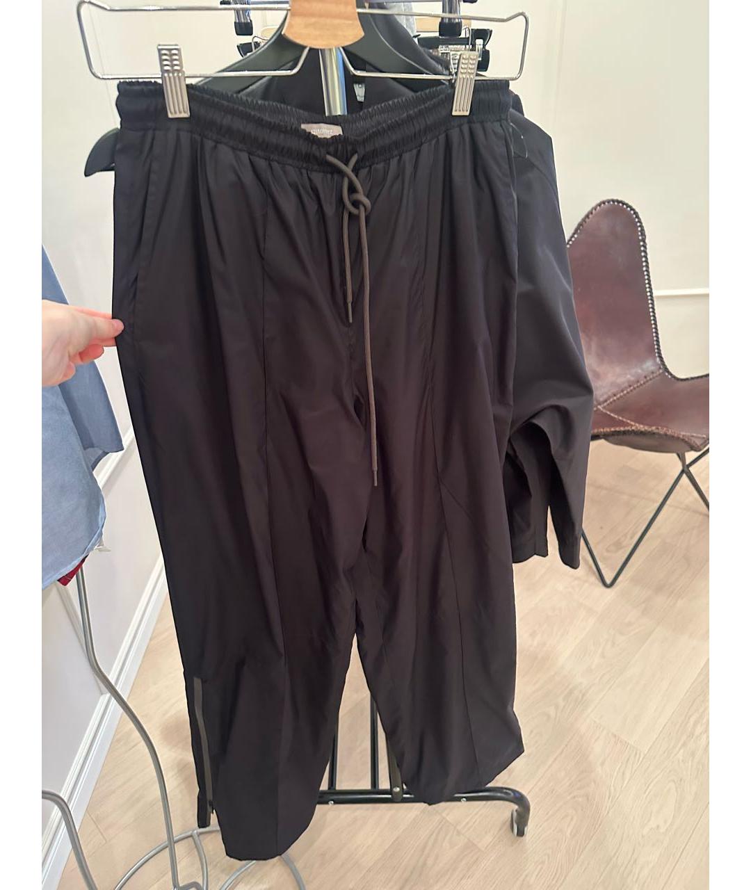 12 STOREEZ Черные полиэстеровые прямые брюки, фото 4