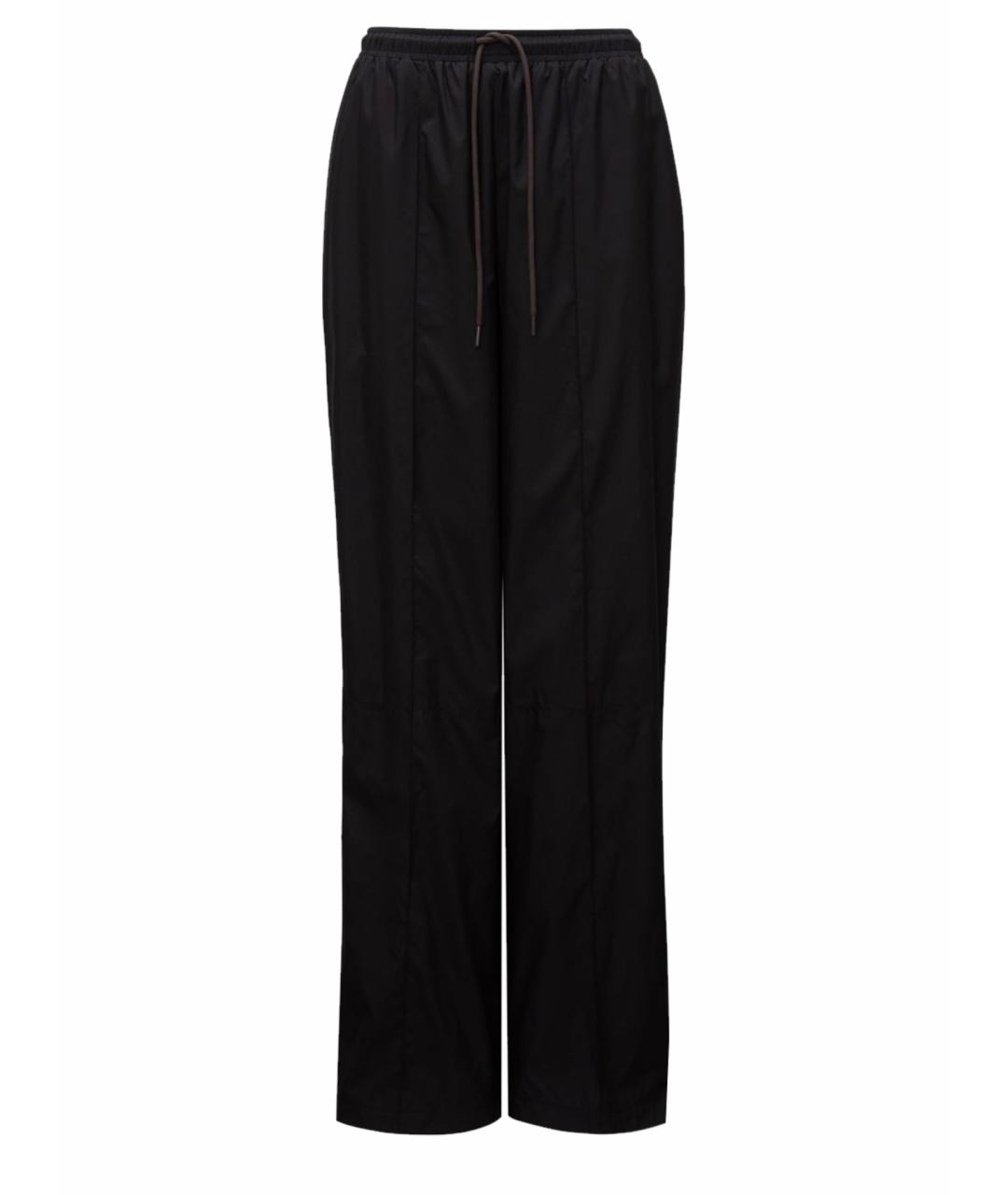 12 STOREEZ Черные полиэстеровые прямые брюки, фото 1