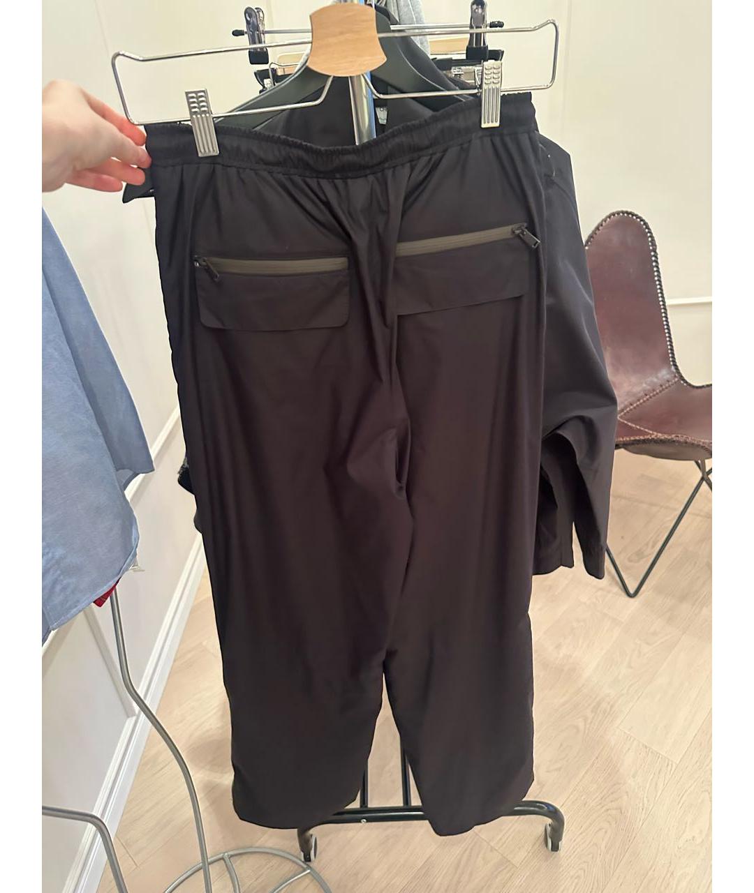 12 STOREEZ Черные полиэстеровые прямые брюки, фото 5