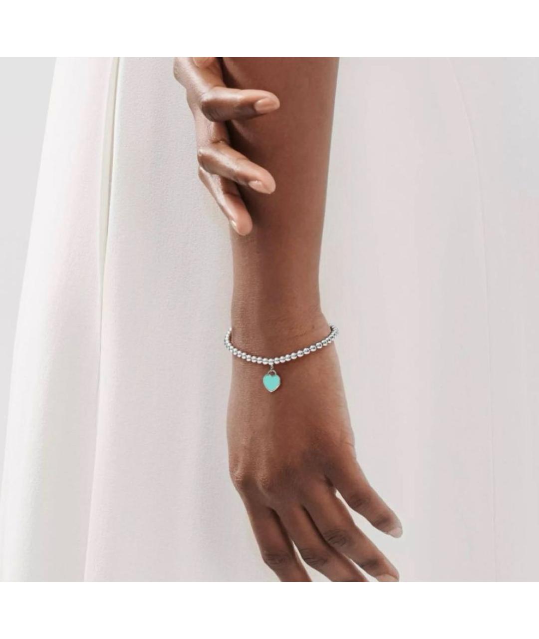TIFFANY&CO Бирюзовый серебряный браслет, фото 4
