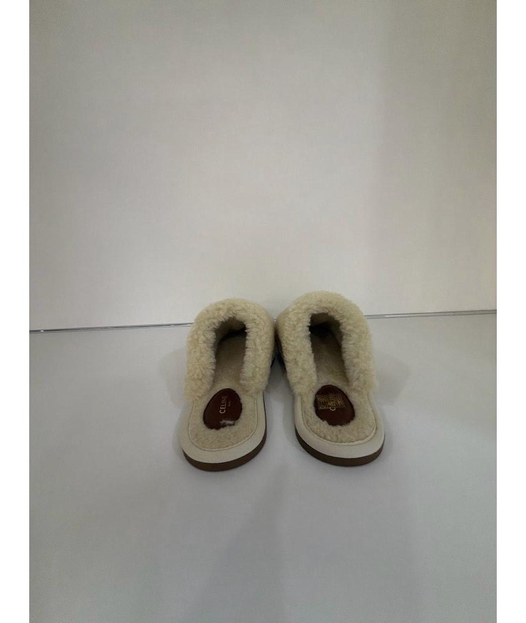 CELINE Бежевые мюли, фото 4