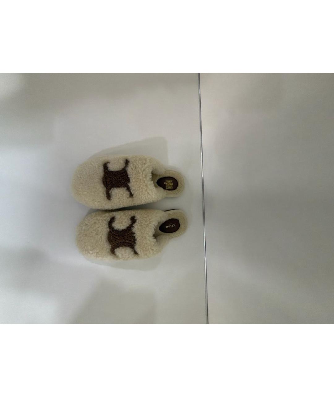 CELINE Бежевые мюли, фото 2