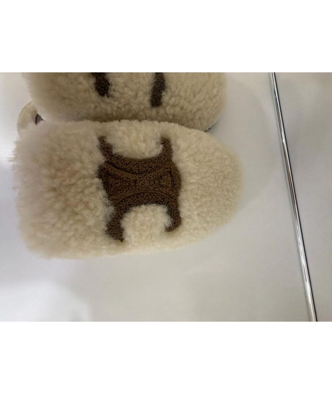 CELINE Бежевые мюли, фото 5