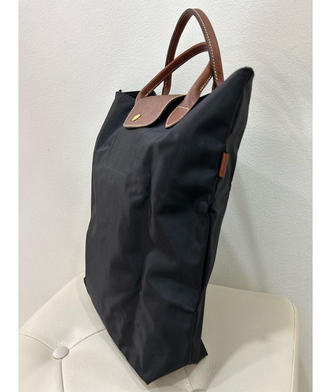 LONGCHAMP Черная синтетическая дорожная/спортивная сумка, фото 2