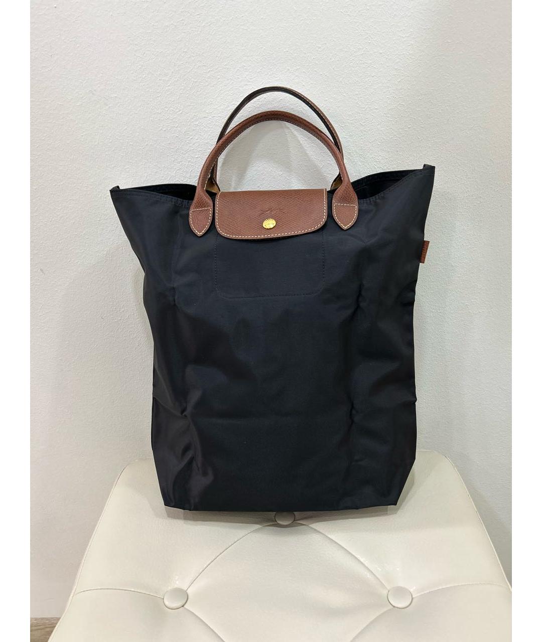 LONGCHAMP Черная синтетическая дорожная/спортивная сумка, фото 9