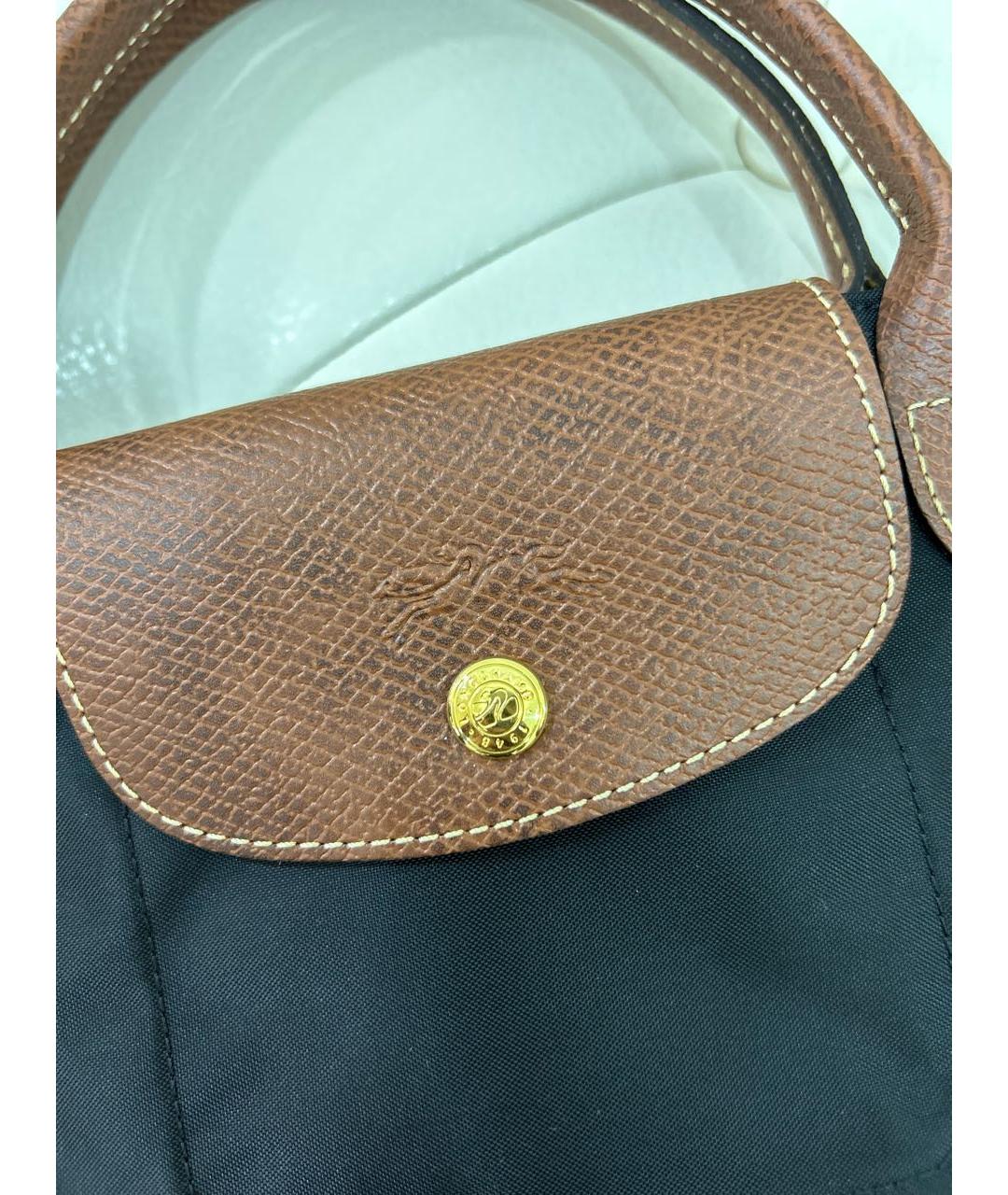 LONGCHAMP Черная синтетическая дорожная/спортивная сумка, фото 5