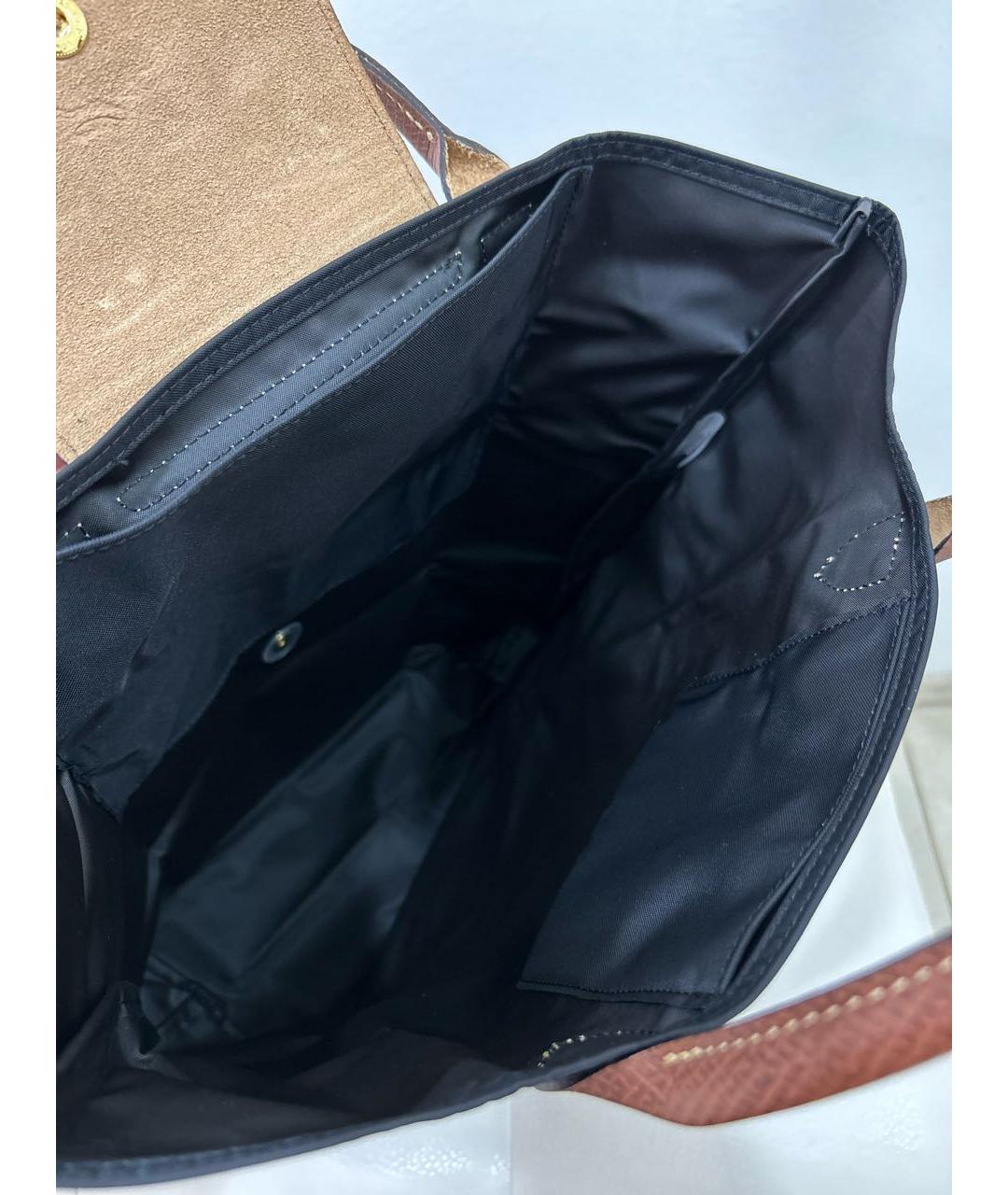 LONGCHAMP Черная синтетическая дорожная/спортивная сумка, фото 4