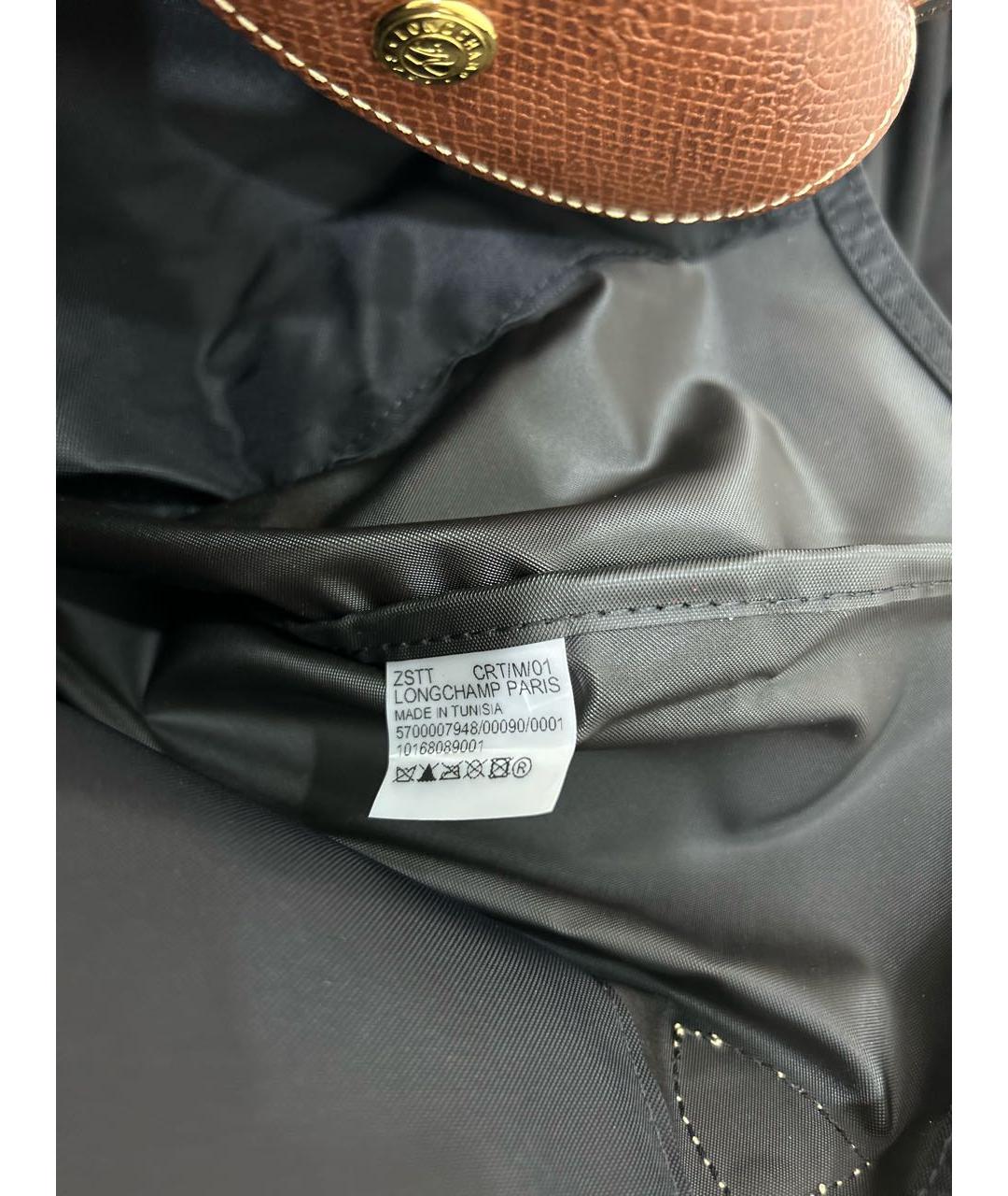 LONGCHAMP Черная синтетическая дорожная/спортивная сумка, фото 6