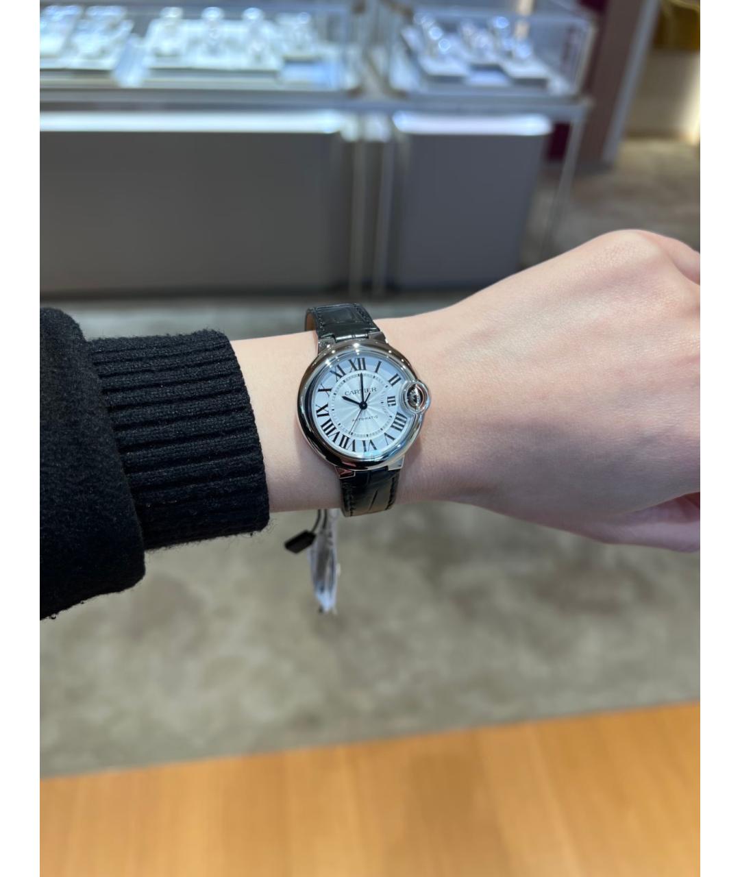 CARTIER Белые металлические часы, фото 9