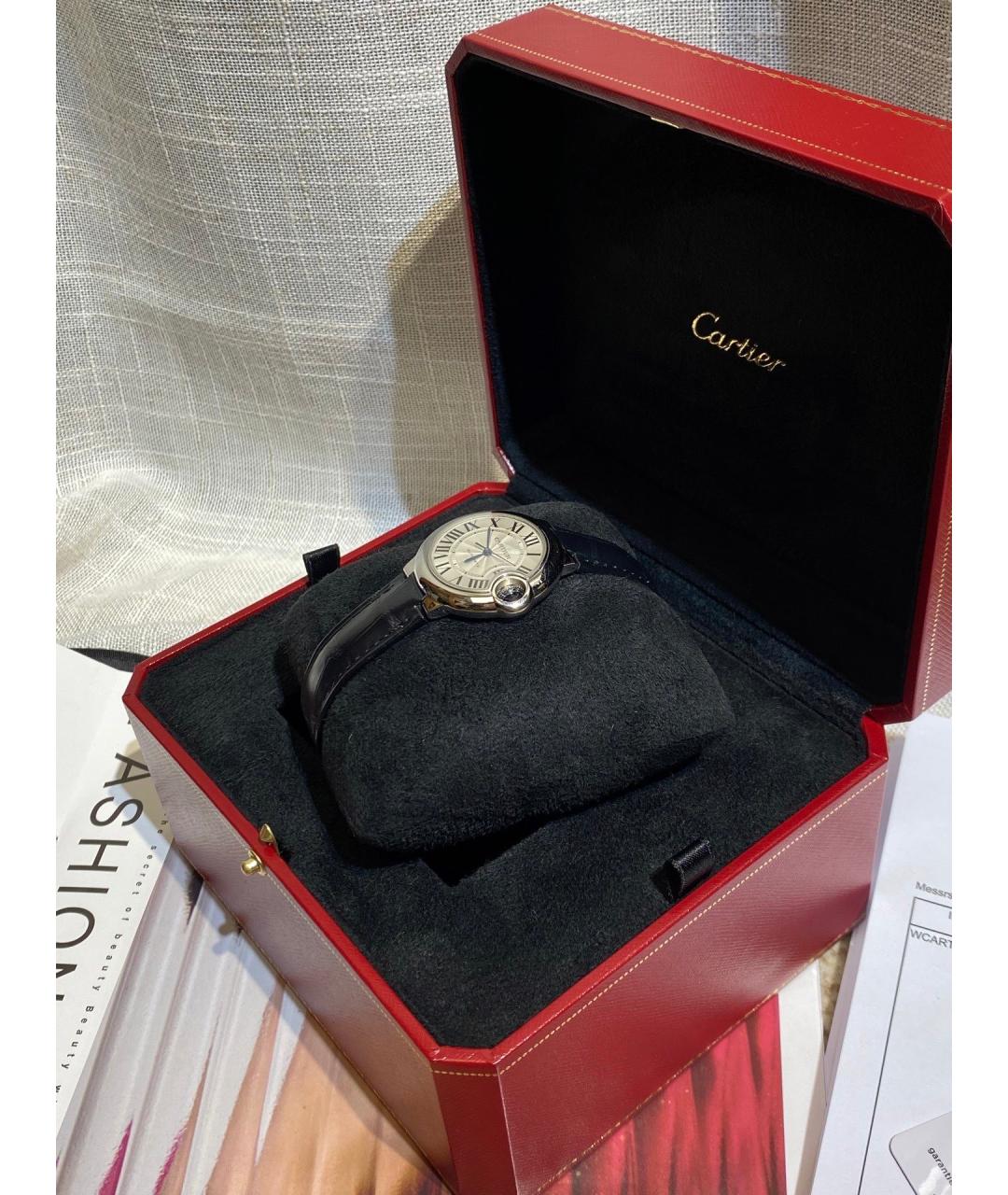 CARTIER Белые металлические часы, фото 4
