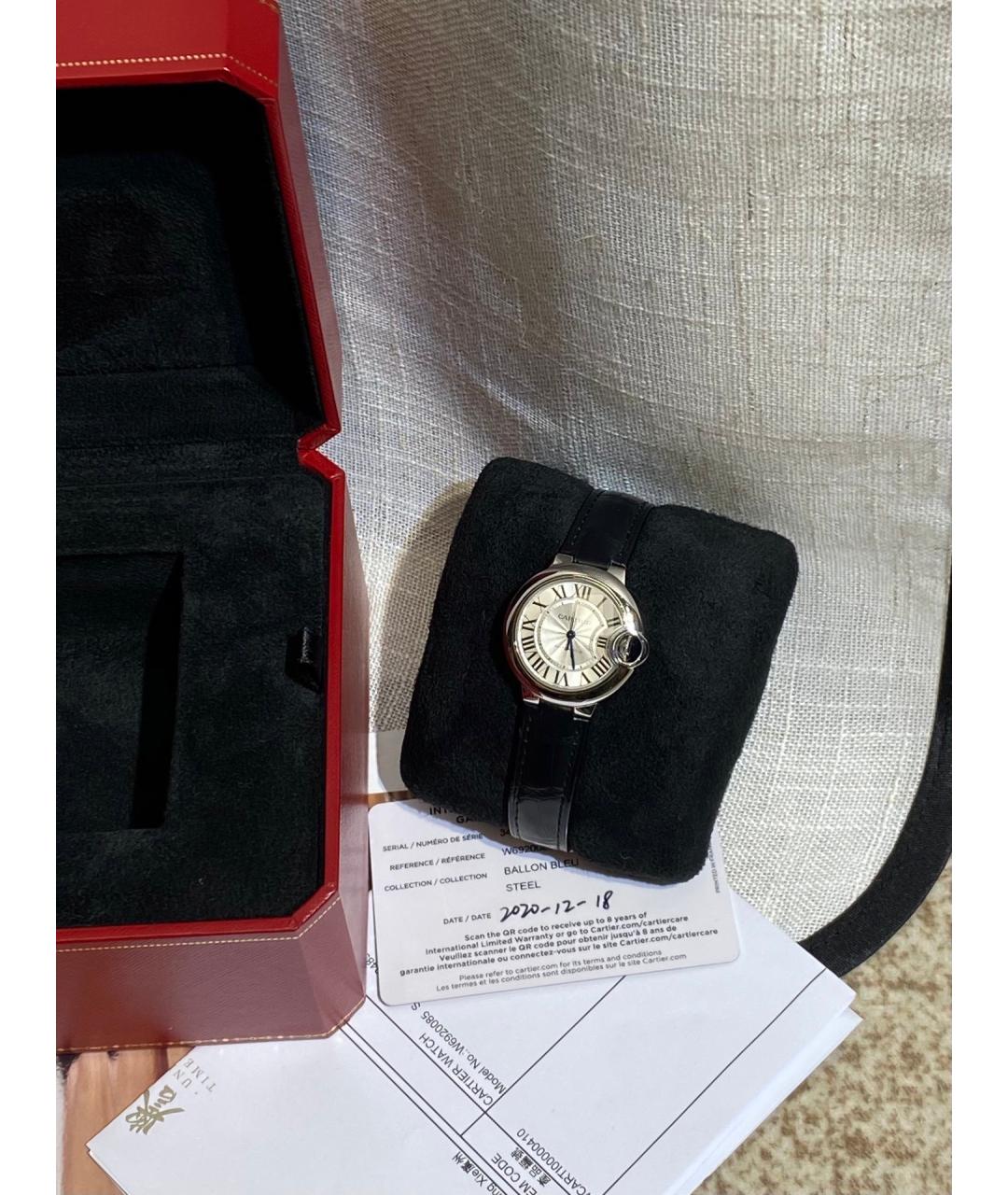 CARTIER Белые металлические часы, фото 6