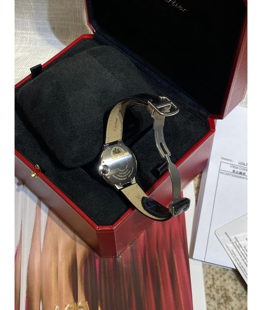 CARTIER Белые металлические часы, фото 5