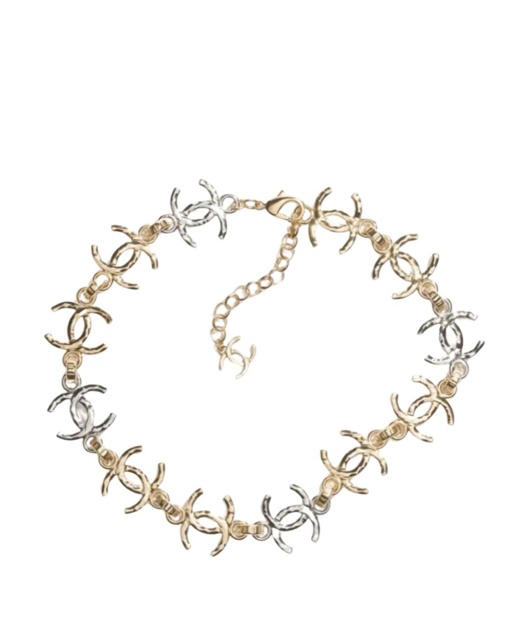 CHANEL Золотое металлическое колье, фото 1