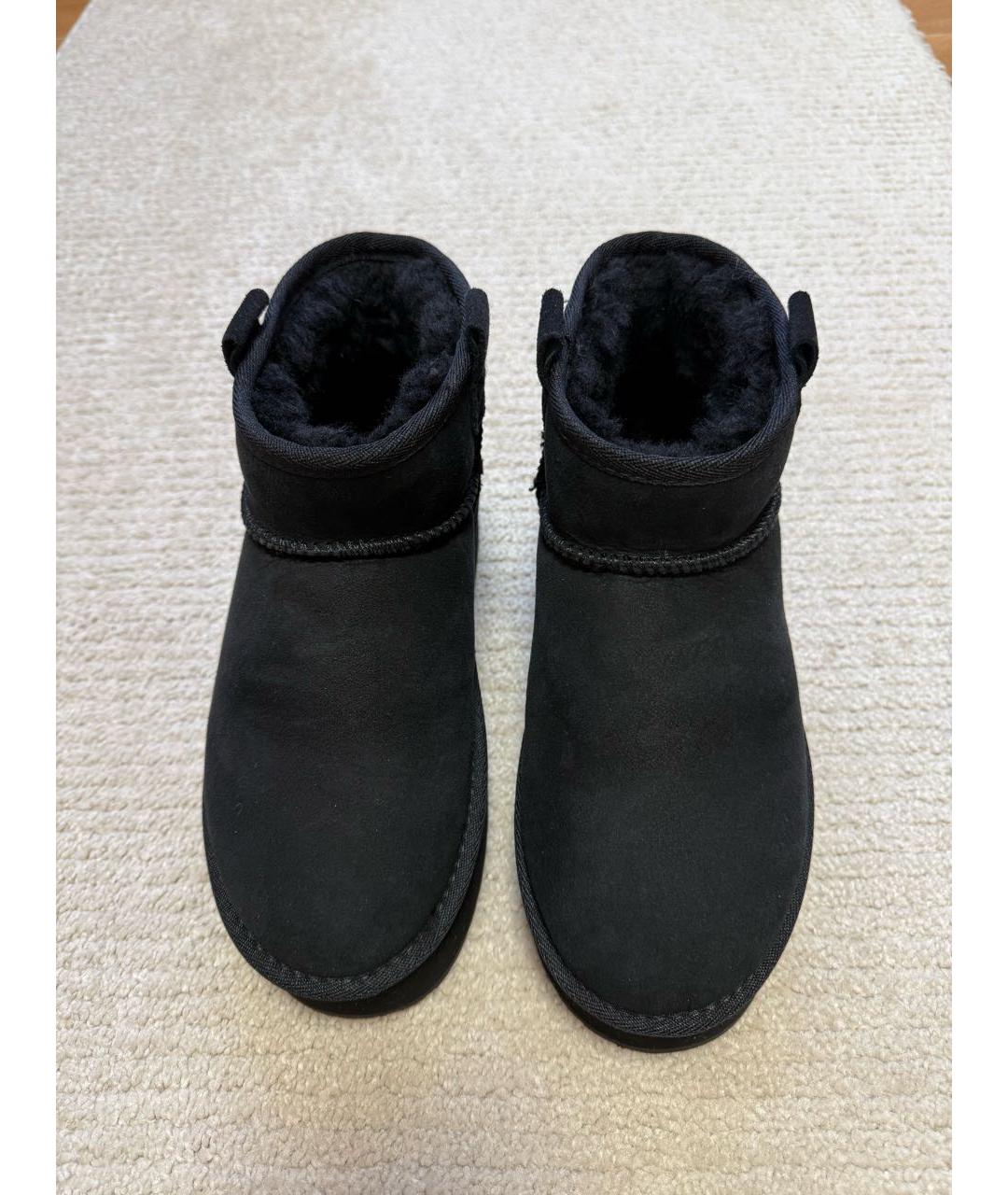 EMU Черные замшевые полусапоги, фото 2