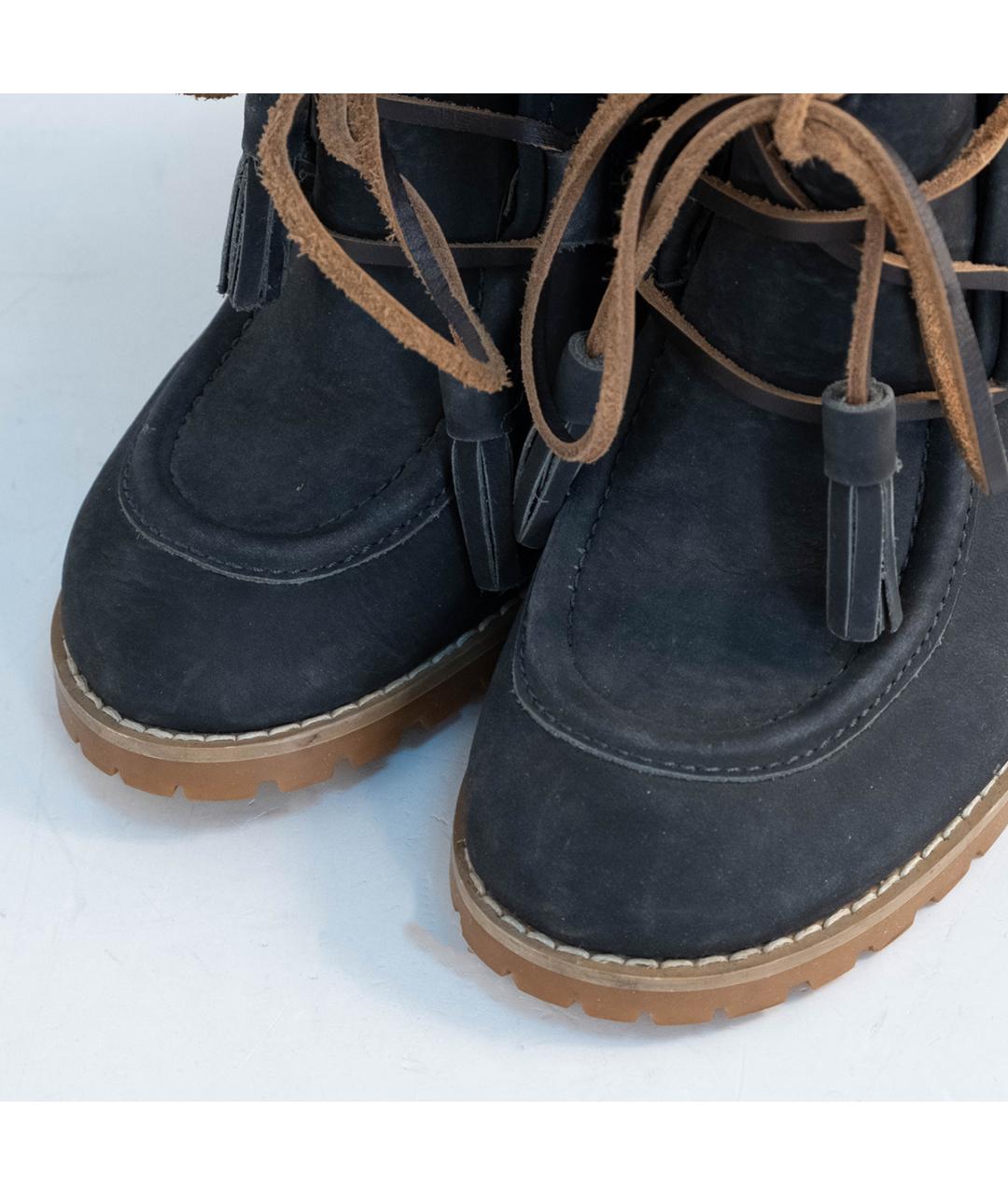 SEE BY CHLOE Серые кожаные ботильоны, фото 3